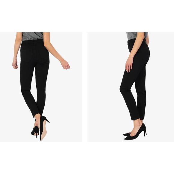 KUT From the Kloth Women's Jeans Size 0 Black NWT Donna High Rise Ankle Skinny - Picture 2 of 5